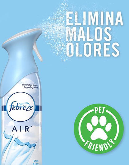 Febreze Eliminador de Olores Linen & Sky 4 x 250 gr - Puntolimpieza