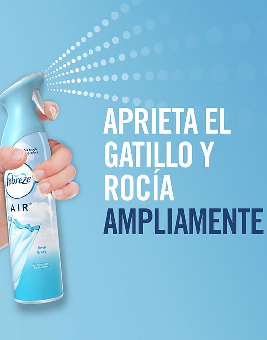 Febreze Eliminador de Olores Linen & Sky 4 x 250 gr - Puntolimpieza