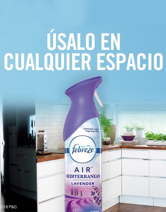 Febreze Eliminador de Olores Mediterranean Lavender 4 x 250 gr - Puntolimpieza