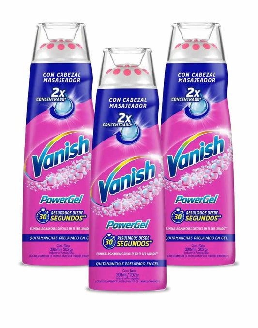Vanish Quitamanchas Power Gel 3 x 200 cc