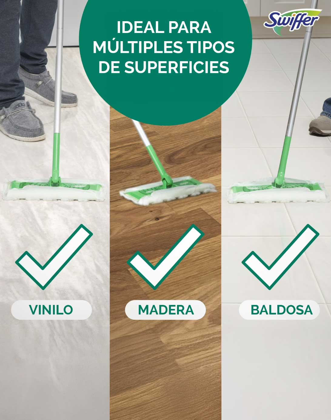 Swiffer Repuesto Mopa Seca 3 x 16 unid