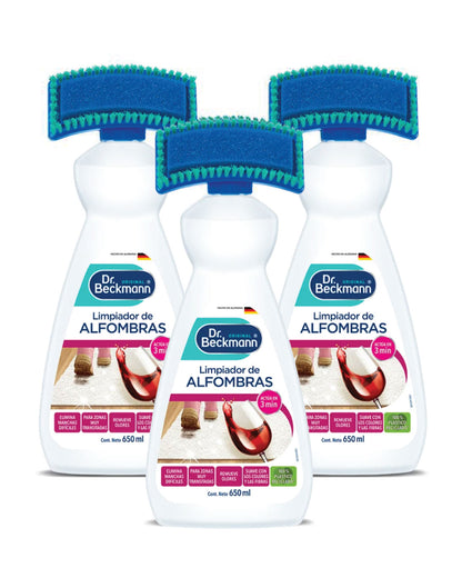 Dr. Beckmann Limpiador de Alfombras 3 x 650 cc