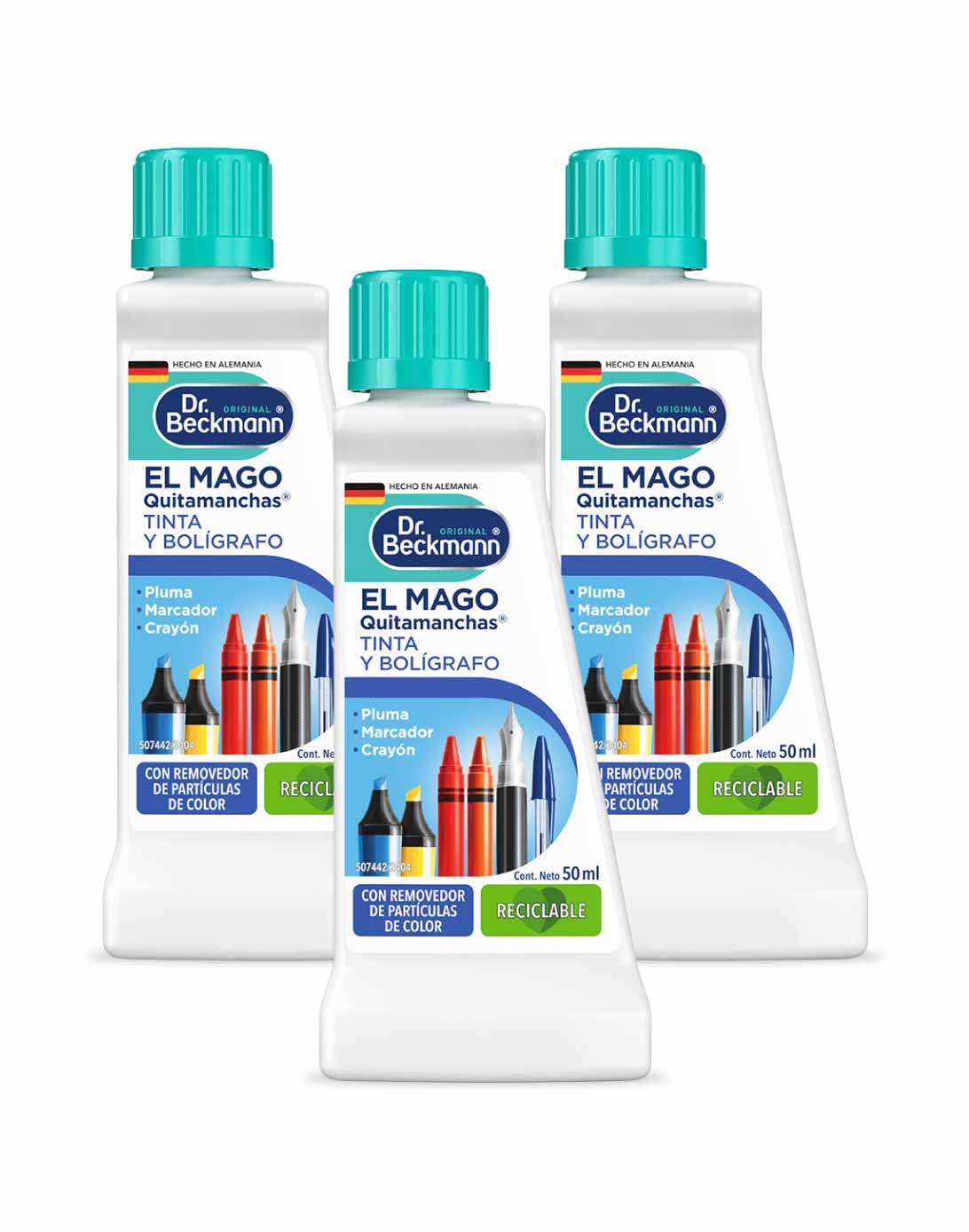 Dr. Beckmann El Mago Quitamanchas Tinta y Crayones 3 x 50 cc