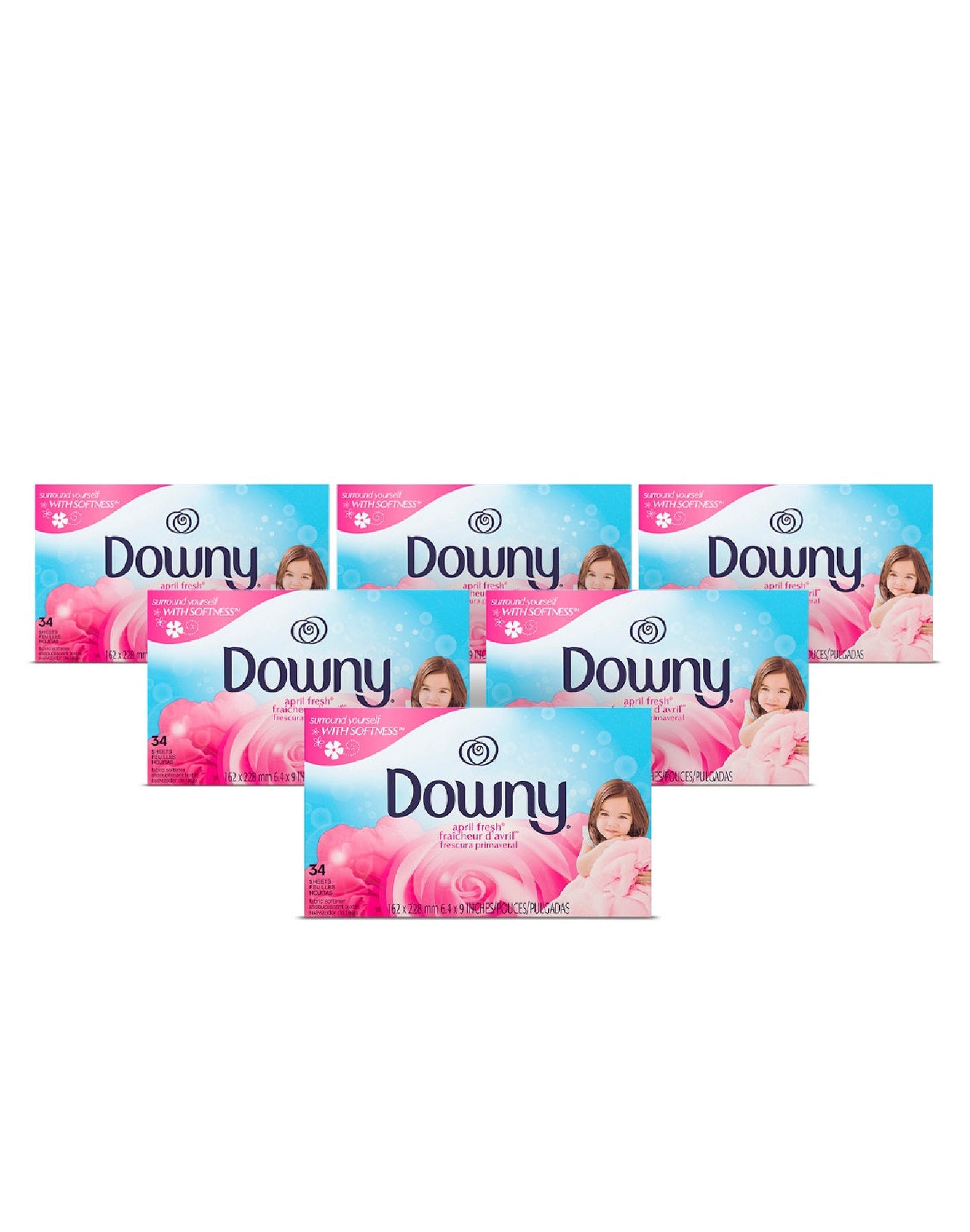 Downy Toallas Suavizantes Antiestatica 6 x 34 unid