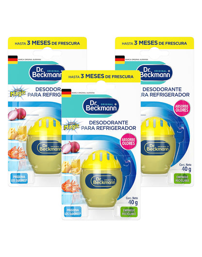 Dr. Beckmann Desodorante para Refrigerador 3 x 1 unid