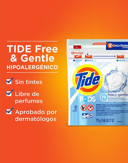 Tide Pods Free&Gentle Detergente en capsulas 3 x 16 unid - Puntolimpieza
