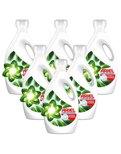 Ariel Power Liquid Detergente liquido concentrado 6 x 1,8 L