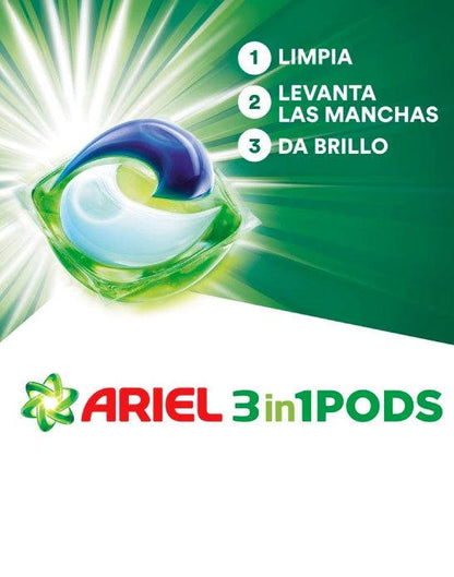 Ariel Power Pods Detergente en capsulas 3 x 57 unid - Puntolimpieza