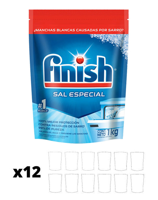 Finish Sal Anti-Sarro Lavavajilla 12 x 1 kg