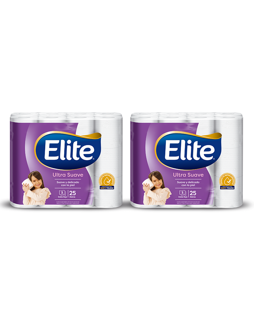 Elite Papel Higienico Doble Hoja 25 metros 48 rollos