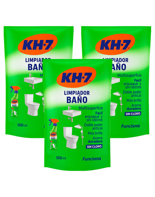 KH-7 Limpiador Baño Recarga 3 x 500 cc