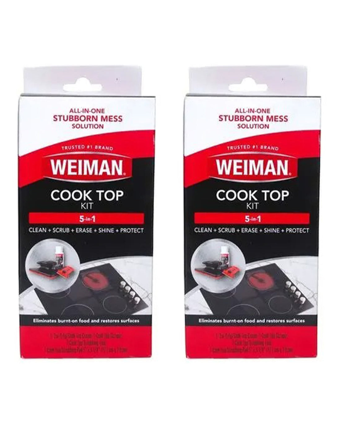 Weiman Kit para Limpiar Vitrocerámica 2 x 1 kit