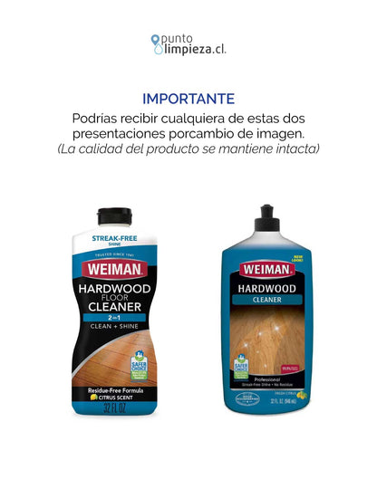 Weiman Limpiador pisos de Madera 2 x 946 cc