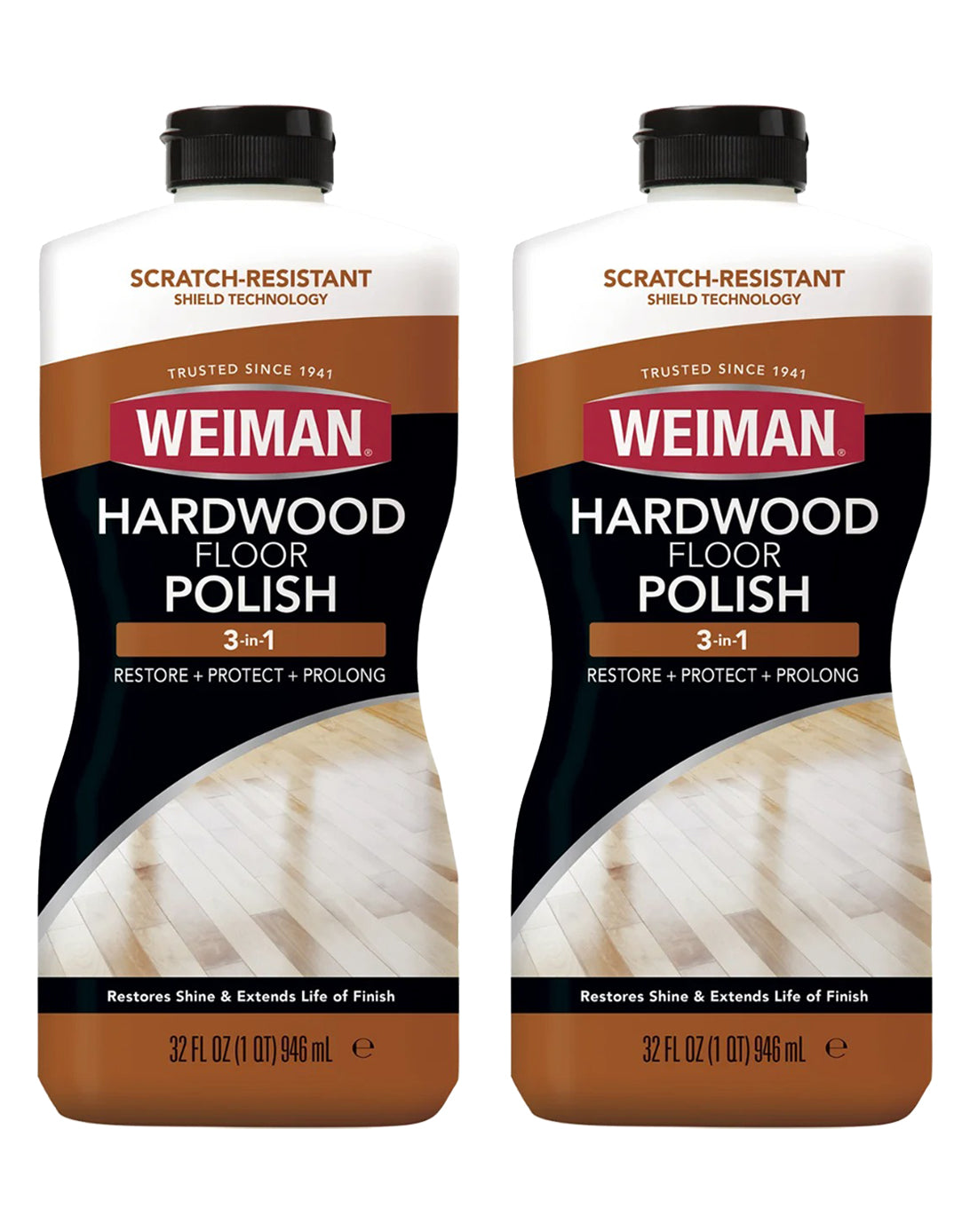 Weiman Pulidor y Abrillantador piso madera 2 x 946 cc