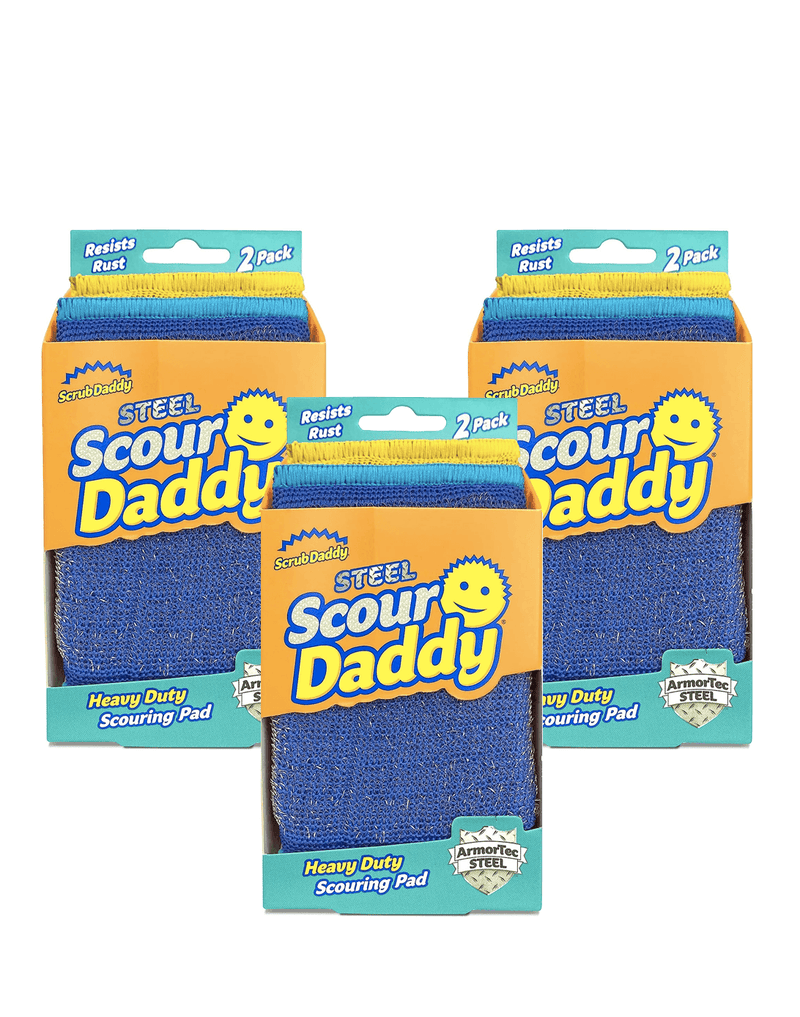 Scrub Daddy Steel Scour Acero Inox 3 x 2 unid - Puntolimpieza