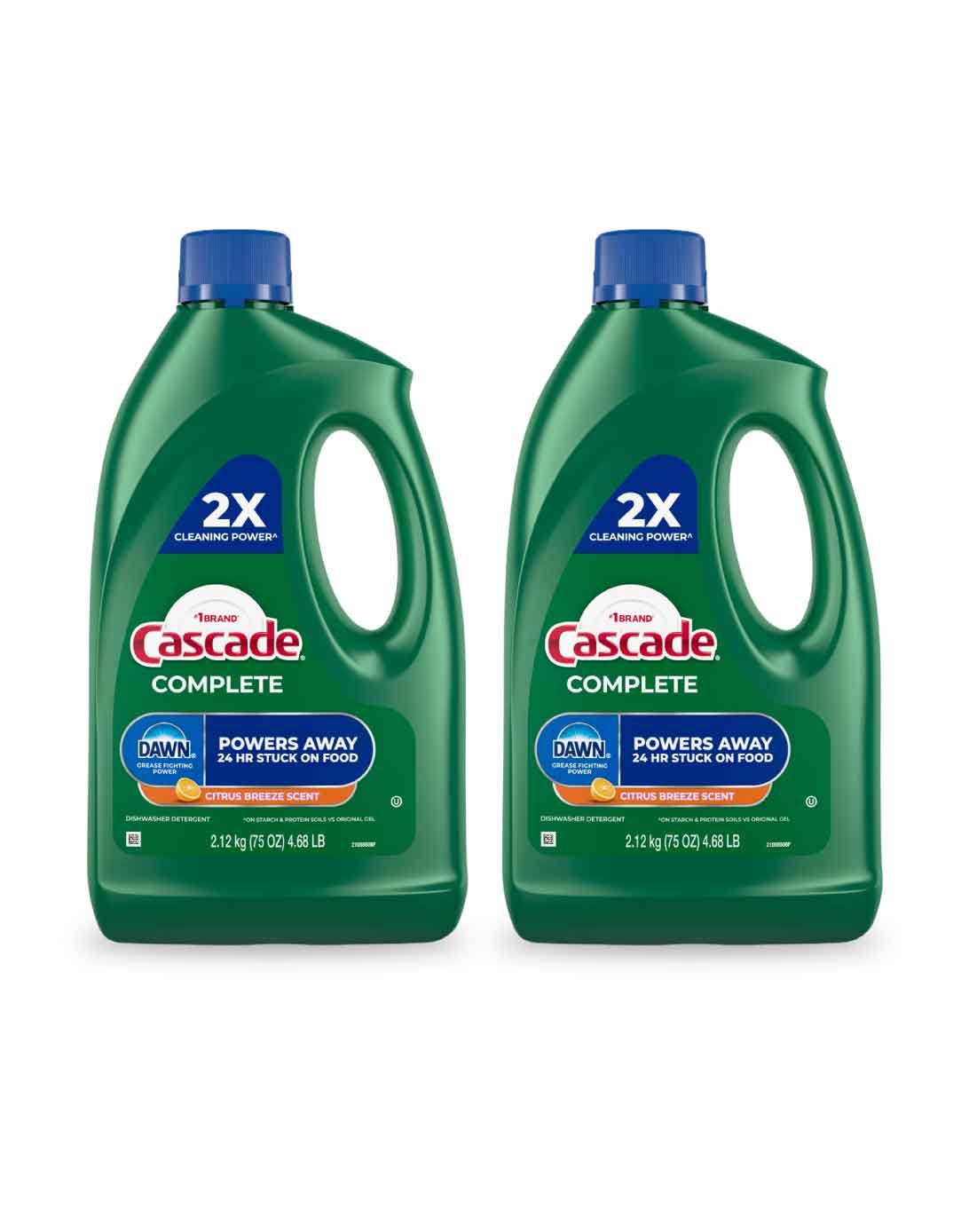 Cascade Detergente Lavavajilla Complete Gel 2 x 2,12 kg