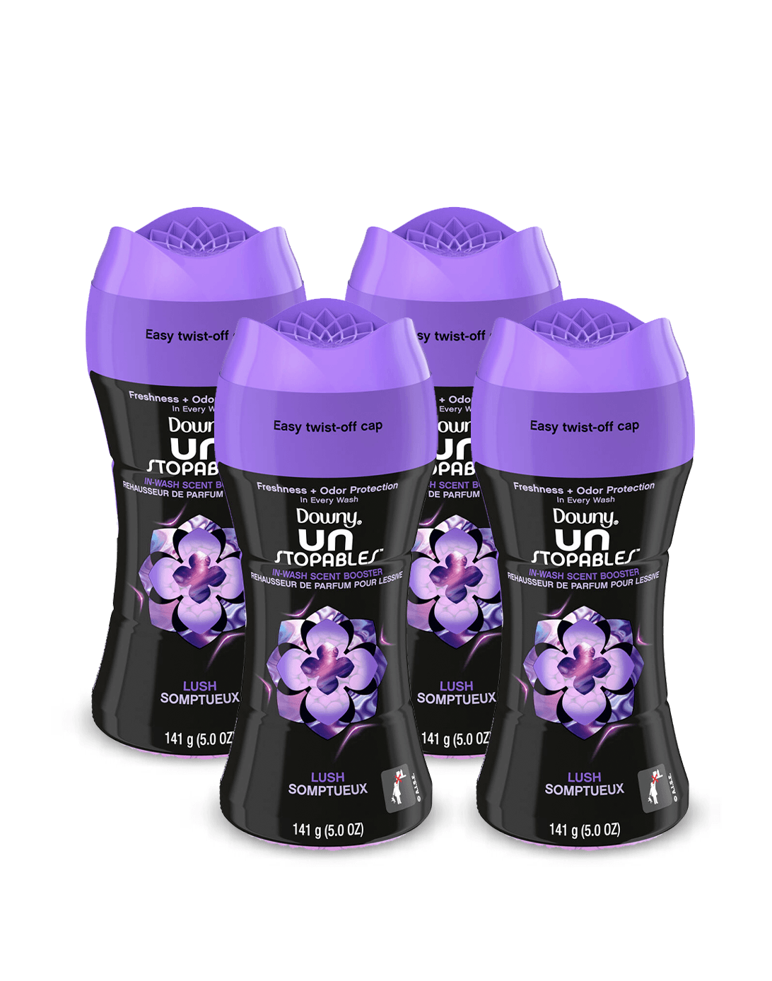 Downy Perlas de Perfume Lush 4 x 141 gr - Puntolimpieza