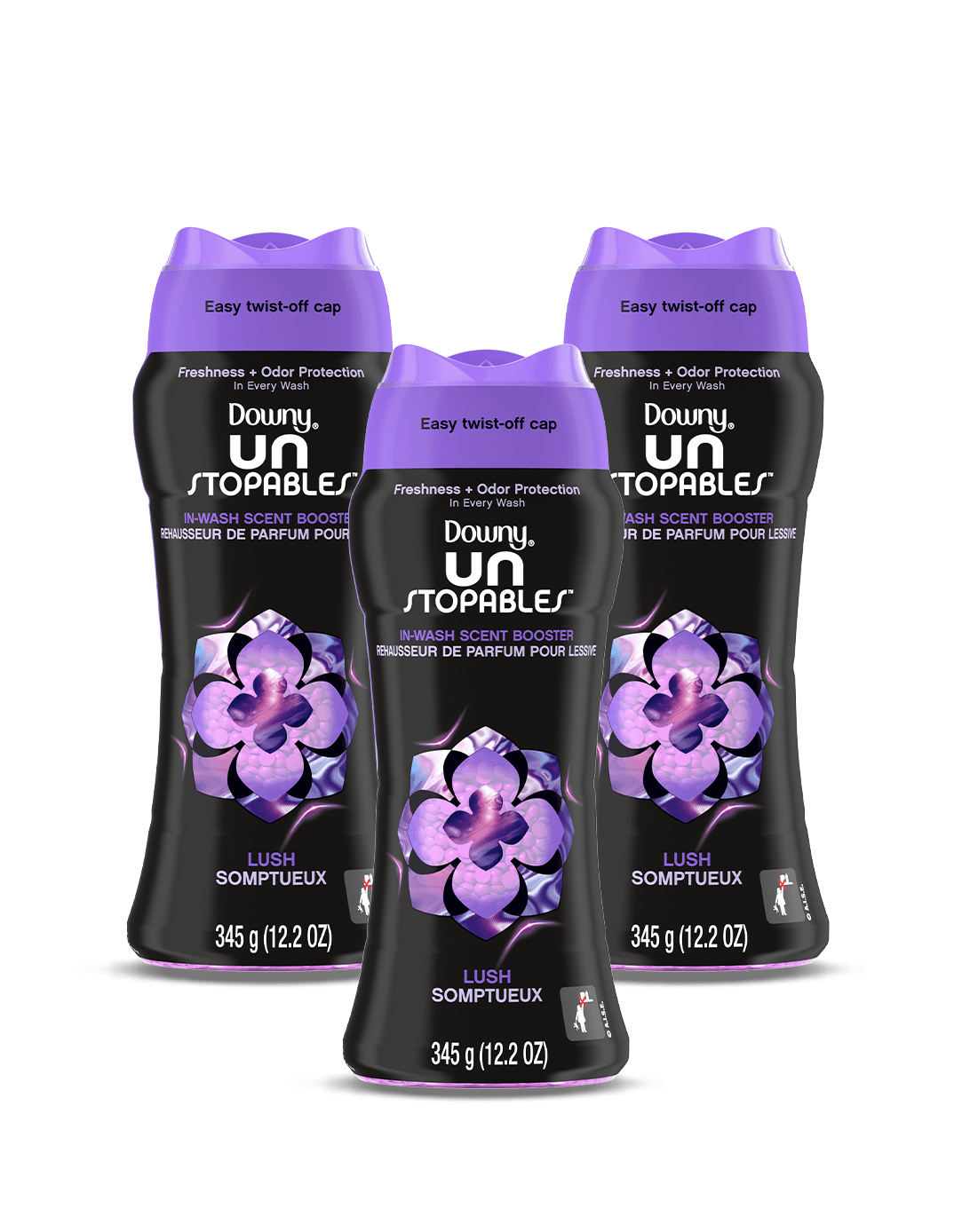 Downy Perlas de Perfume Lush 3 x 345 gr - Puntolimpieza