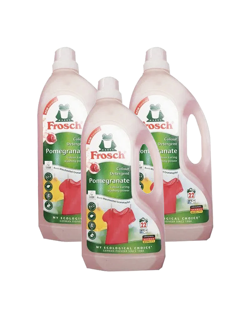 Frosch Detergente concentrado Ropa Color Aroma Granada 3 x 1,5 L