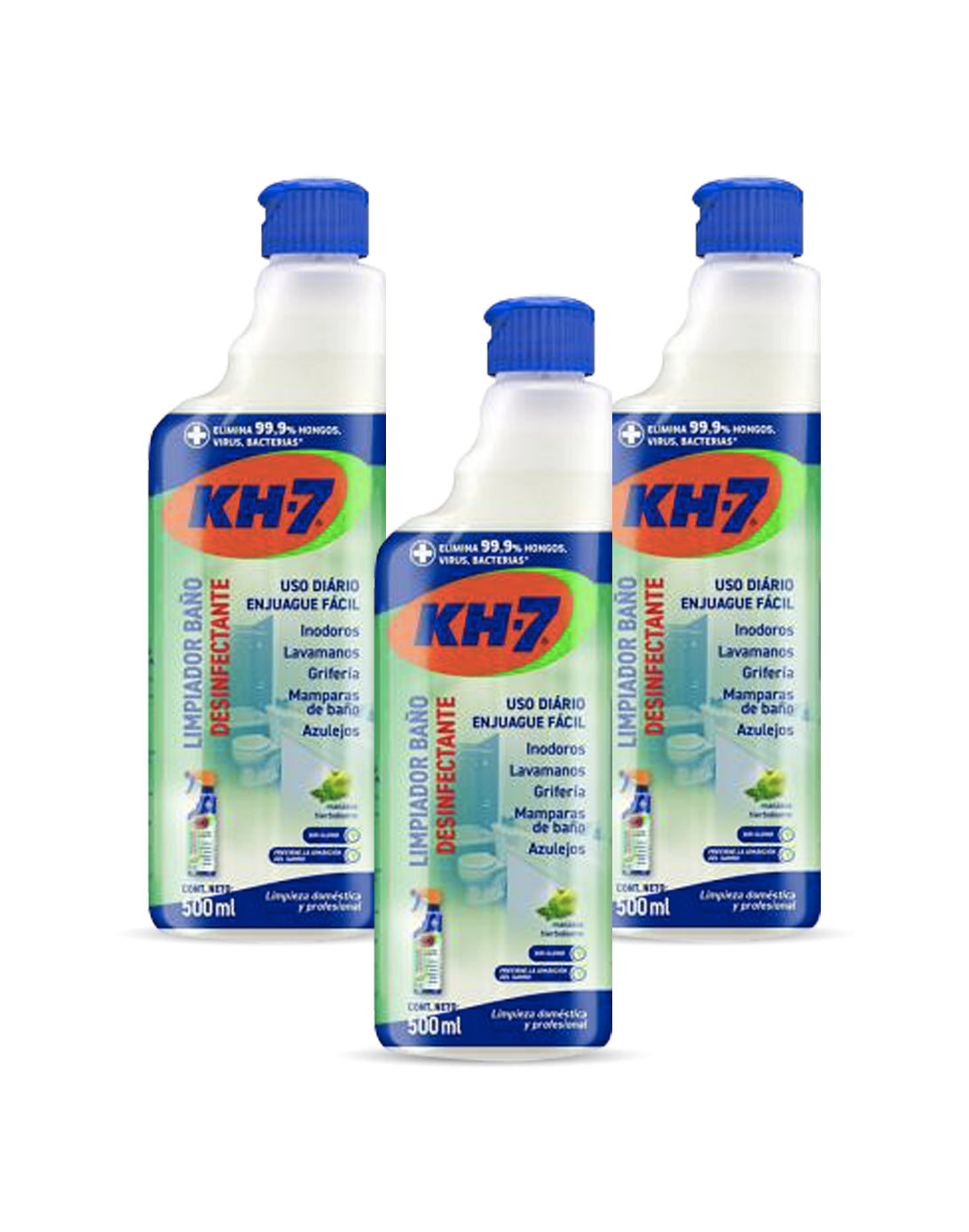 KH-7 Limpiador Baño Recarga Botella 3 x 500 cc