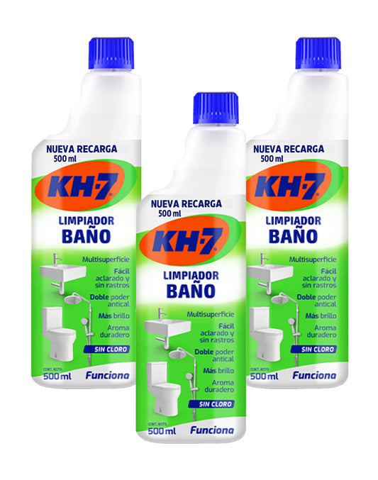 KH-7 Limpiador Baño Recarga Botella 3 x 500 cc
