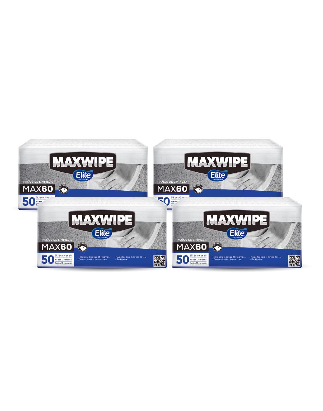 Elite Maxwipe Paños de Limpieza Doblado MAX60 4 x 50 unid - Puntolimpieza