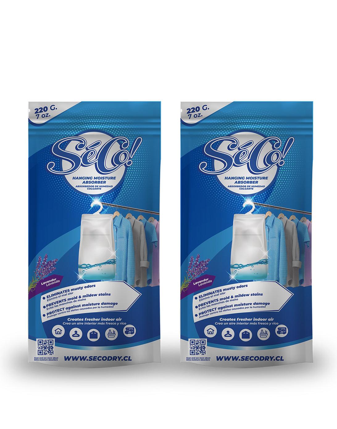 SéCo! Absorbente Humedad Colgante 2 x 220 gr - Puntolimpieza