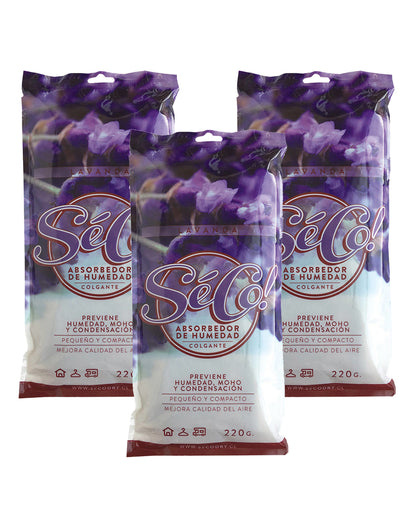 SéCo! Absorbente Humedad Colgante 3 x 220 gr