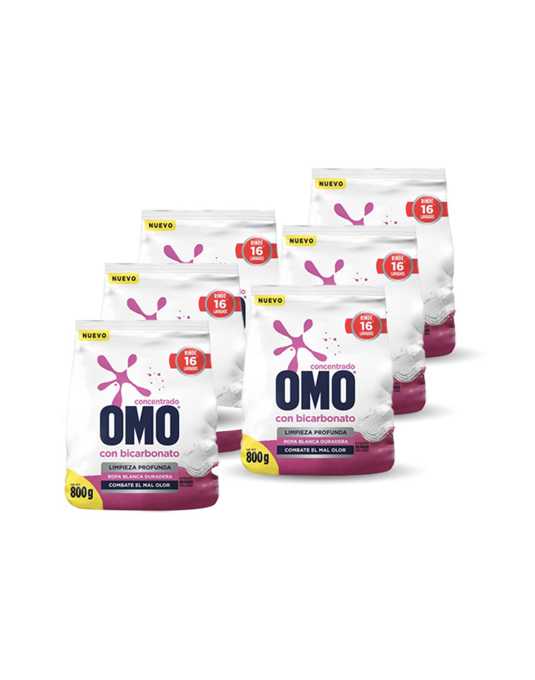 Omo Detergente en polvo con Bicarbonato 7,2 kg - Puntolimpieza