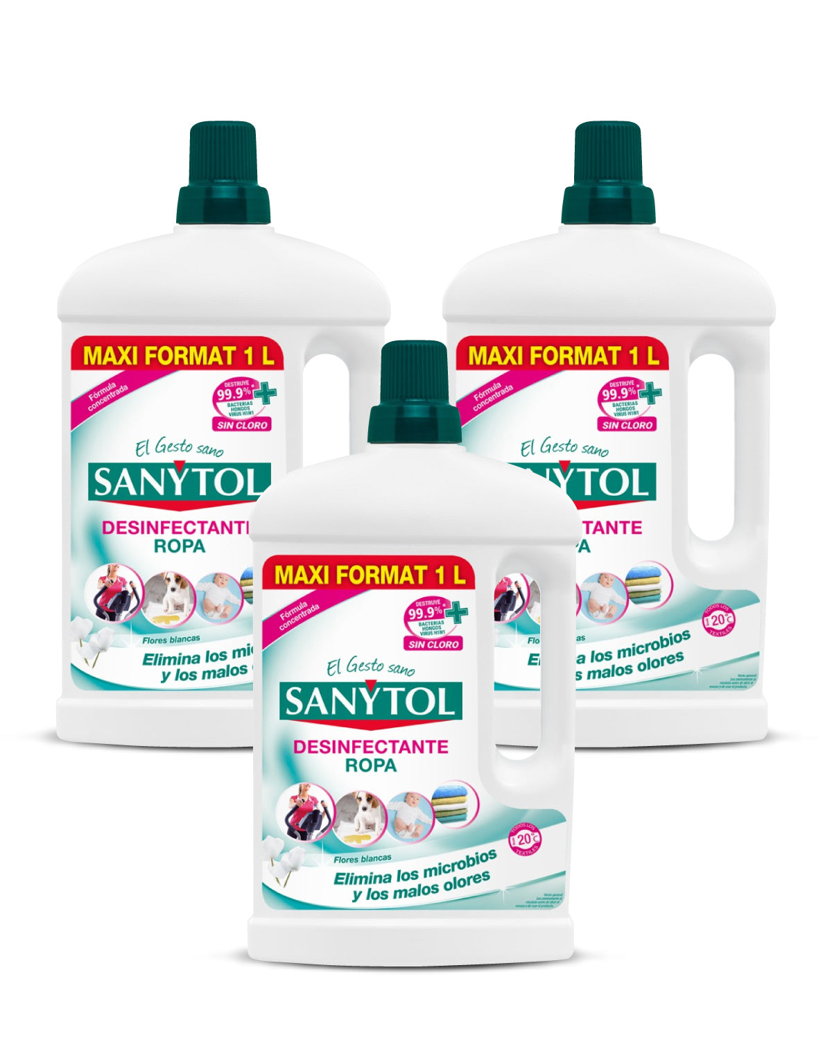 Sanytol Desinfectante de Ropa 3 x 1 L