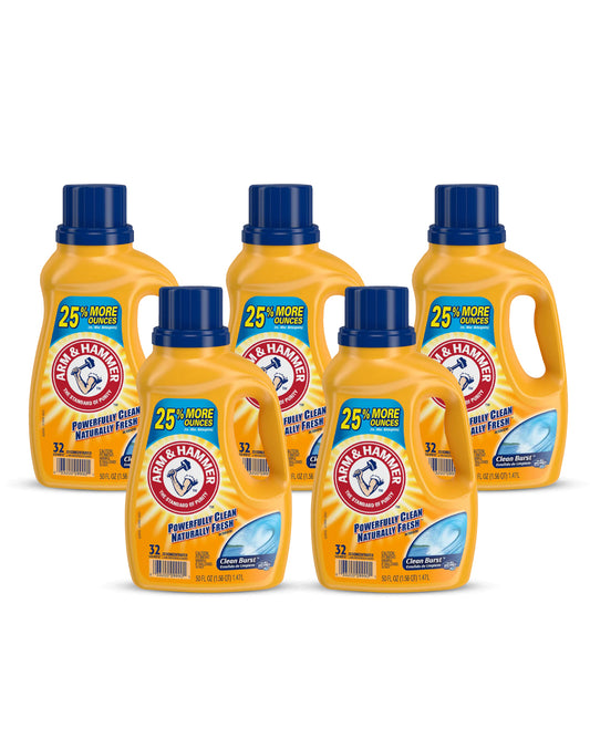 Arm & Hammer Detergente Liquido Baking Soda 5 x 1,47 L