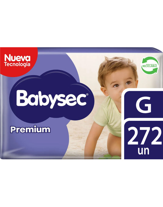 Babysec Pañales Bebé Premium G 4 x 68 unid