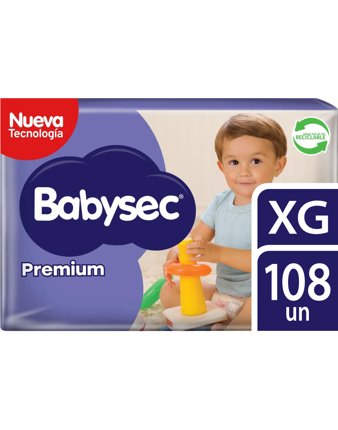 Babysec Pañales Bebé Premium XG 2 x 54 unid