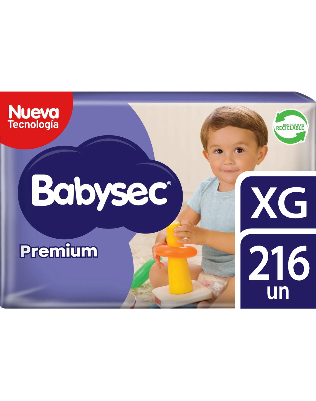 Babysec Pañales Bebé Premium XG 4 x 54 unid