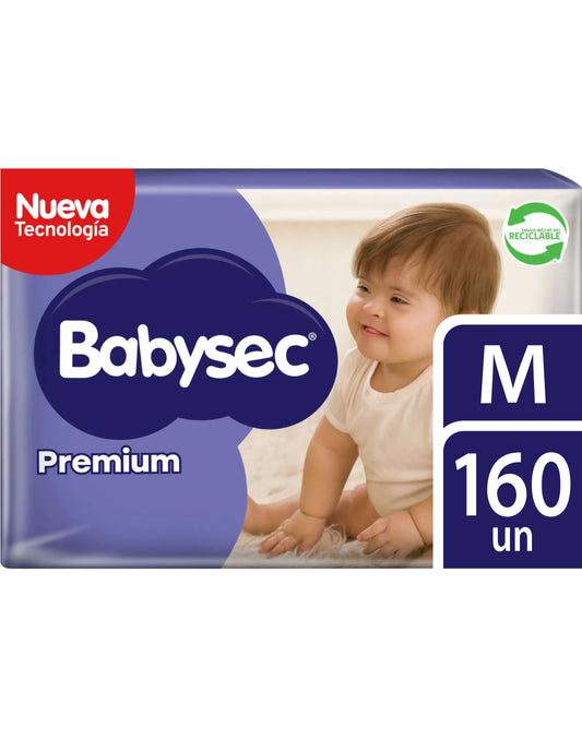 Babysec Pañales Bebé Premium M 8 x 20 unid