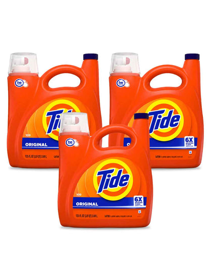 Tide Original Detergente liquido concentrado 3 x 3,69 L