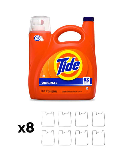 Tide Original Detergente liquido concentrado 8 x 3,69 L