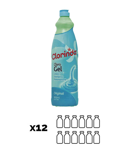 Clorinda Clorogel tradicional 12 x 900 cc
