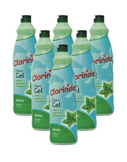 Clorinda Clorogel menta 6 x 900 cc
