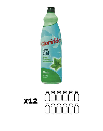 Clorinda Clorogel menta 12 x 900 cc