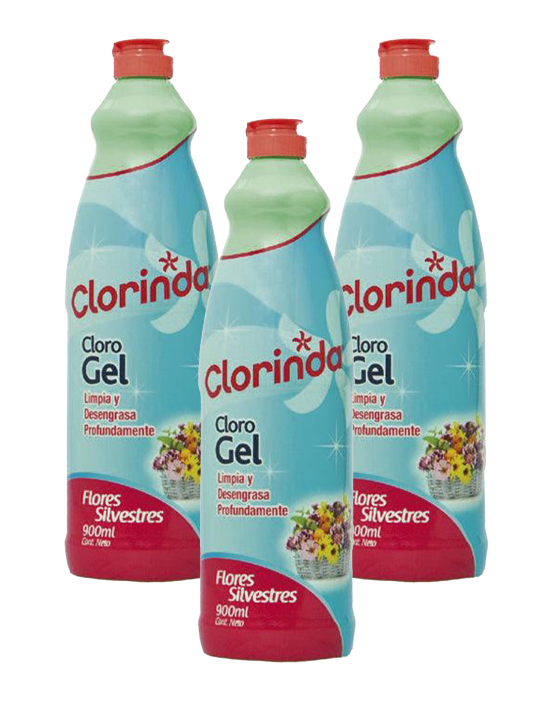Clorinda Clorogel flores silvestres 3 x 900 cc