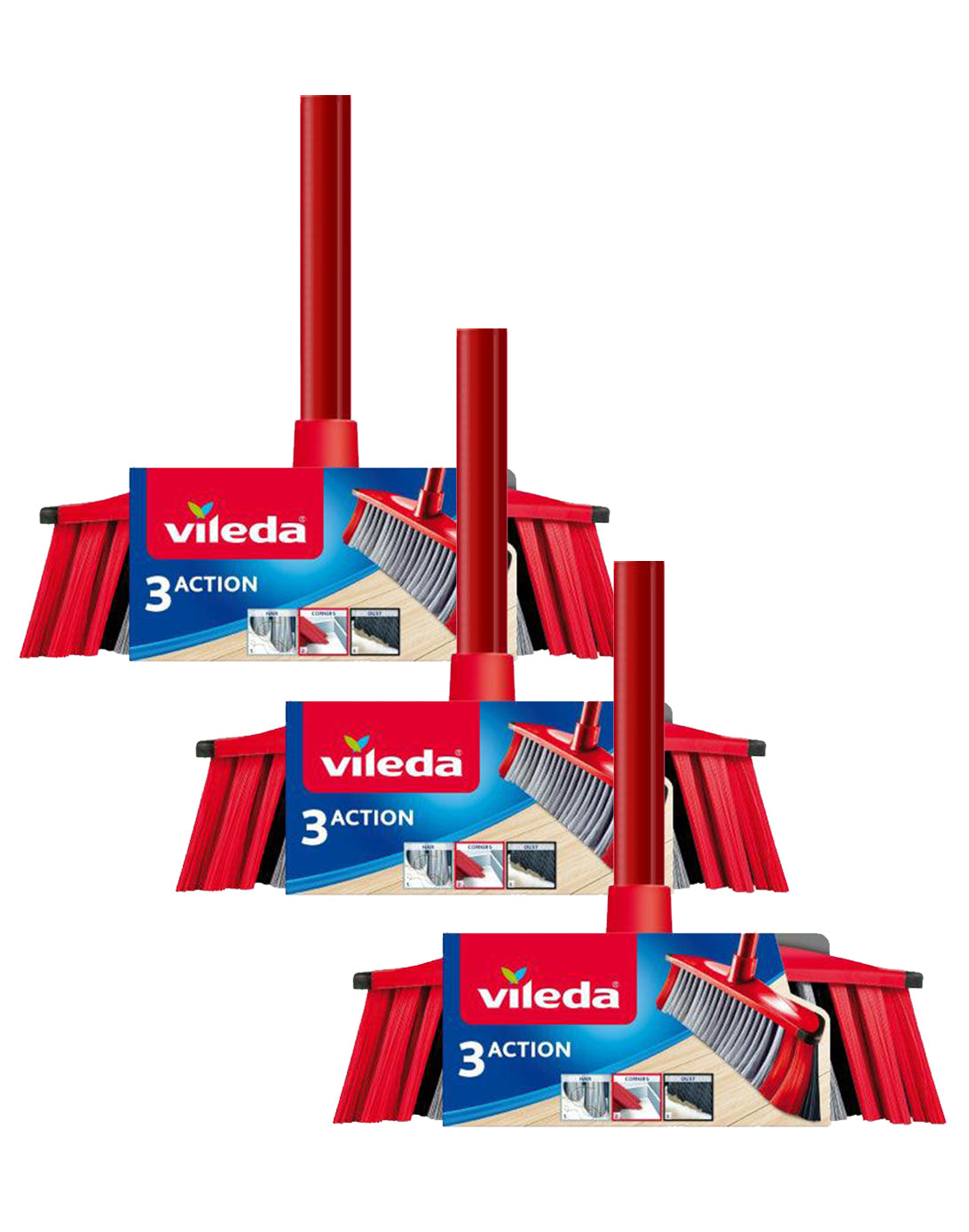 Vileda Escobillón Antichoque 3 en Uno 3 x 1 unid