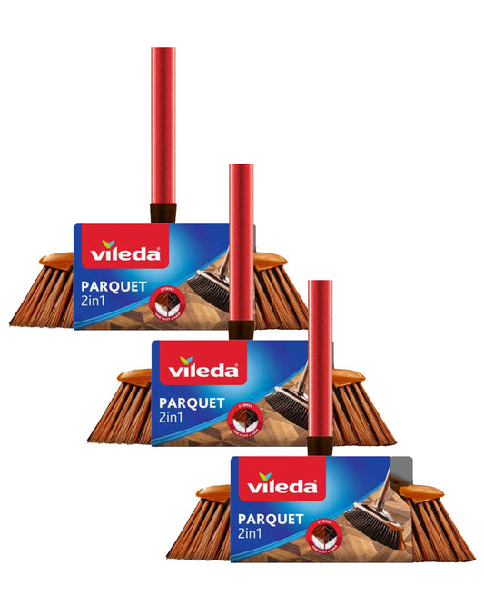 Vileda Escobillón 2 en Uno Parquet 3 x 1 unid
