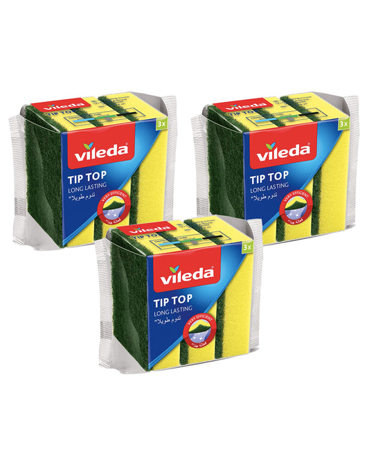 Vileda Esponja Multiuso Tip Top 3 x 3 unid