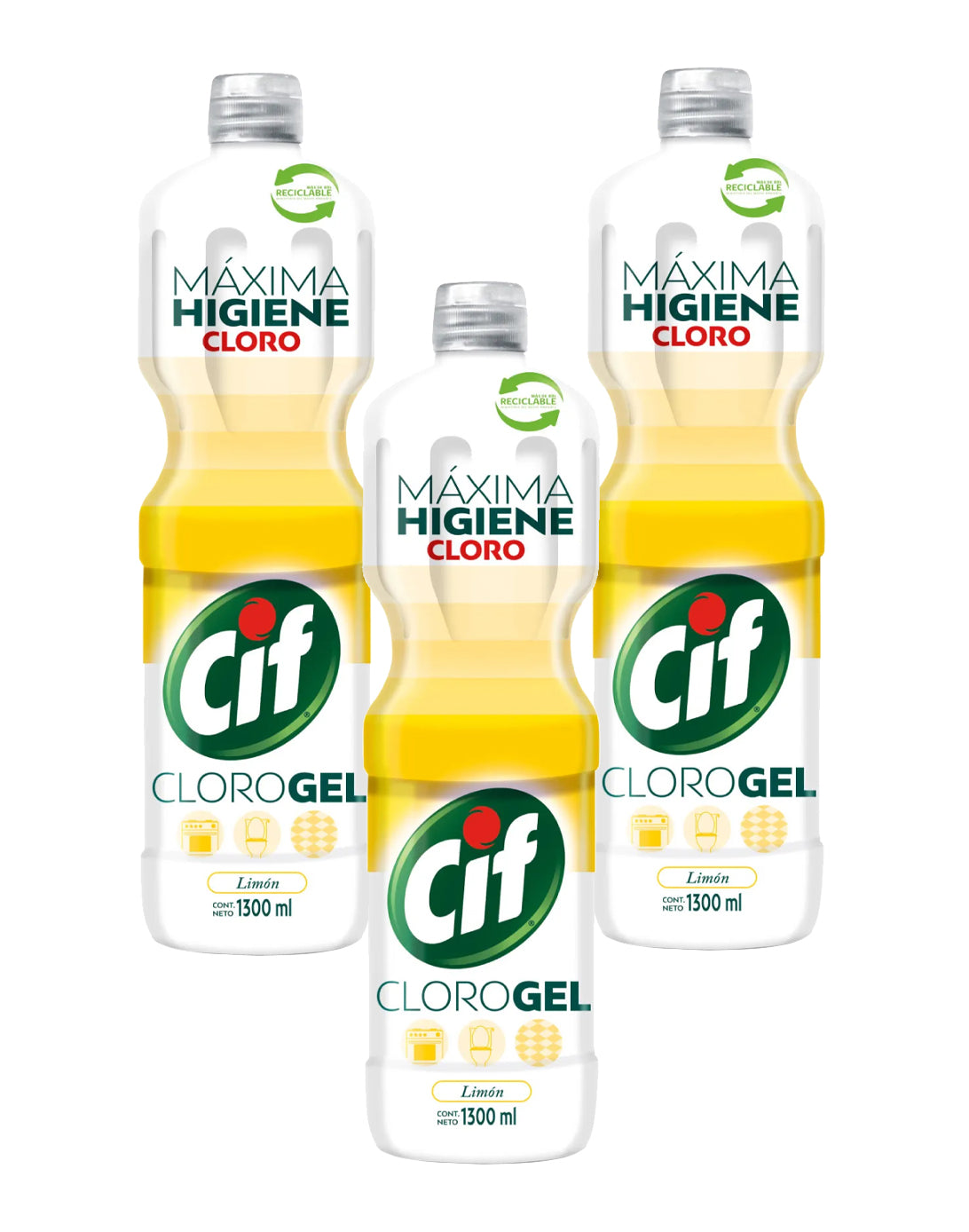 Cif Clorogel limón 3 x 800 ml