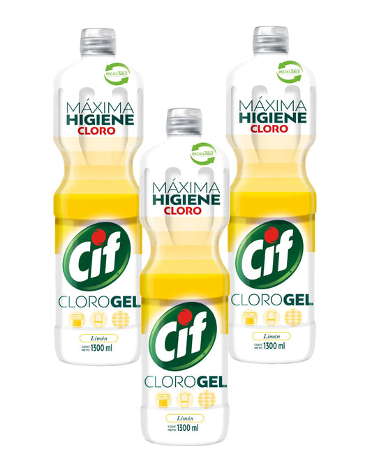 Cif Clorogel limón 3 x 800 ml