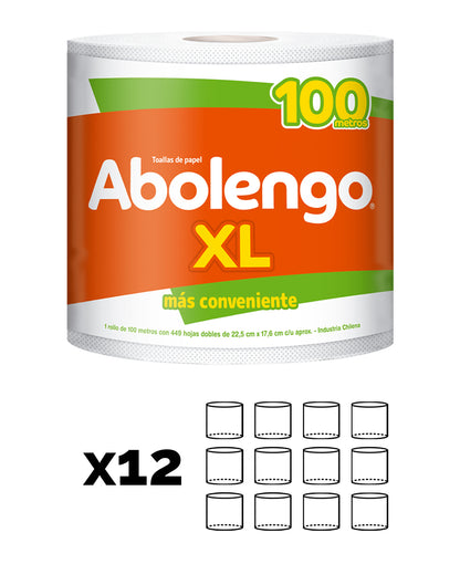Abolengo Toalla de Papel XL 100m 2 MANGAS