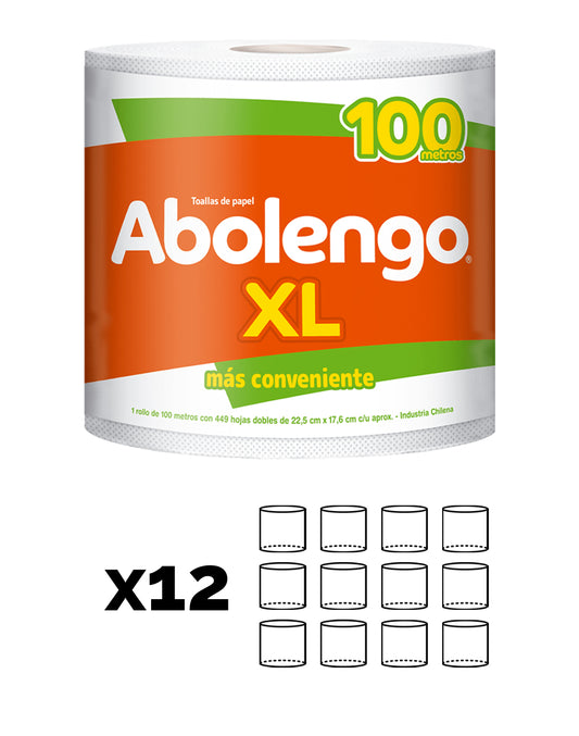 Abolengo Toalla de Papel XL 100m 2 MANGAS