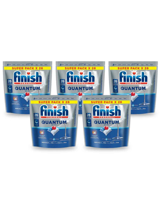 Finish Quantum Lavavajilla Tabletas Todo en uno 5 x 26 unid