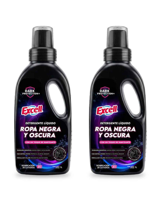 Excell Detergente ropa negra y oscura 2 x 1 L